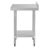Vogue Table St/St - 600x600mm 23 1/2x23 1/2" (60mm Upstand) T379 - Whisk Hospitality - T379