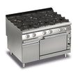 BARON 6 Burner Gas Cook Top With Gas Oven - Whisk Hospitality - Q70PCF/G1205
