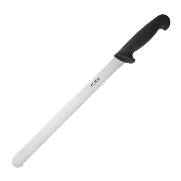 Hygiplas Slicer Serrated Black - 12" C580 - Whisk Hospitality - C580