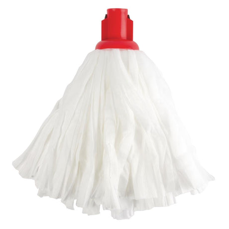 Jantex Standard Big White Socket Mop Red - 120g 4.2oz DN821 - Whisk Hospitality - DN821