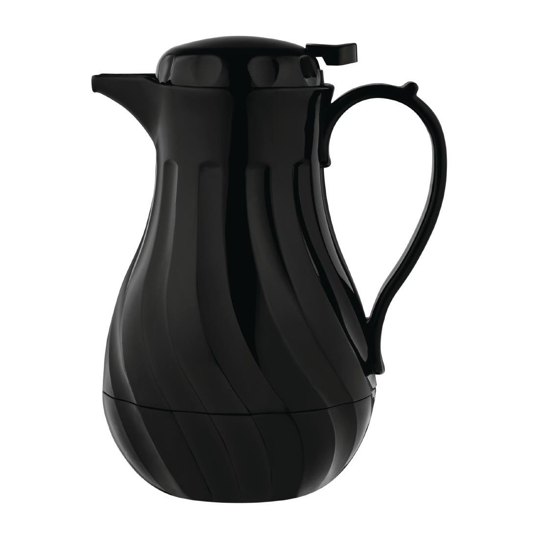 Olympia Insulated Swirl Jug Black - 2Ltr GL970 - Whisk Hospitality - GL970