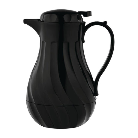 Olympia Insulated Swirl Jug Black - 2Ltr GL970 - Whisk Hospitality - GL970