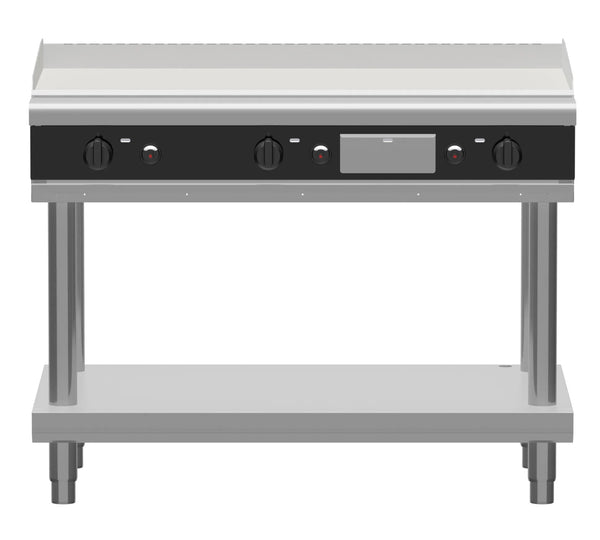 Waldorf Bold Gplb8120G Ls 1200Mm Gas Griddle Low Back Version Leg Stand - Whisk Hospitality - GPLB8120G-LS