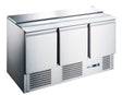 FED - X Three Door Salad Prep Fridge - XGNS1300S - Whisk Hospitality - XGNS1300S