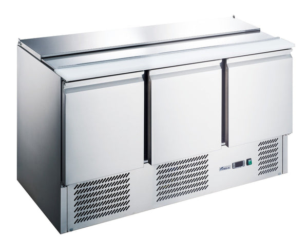 FED - X Three Door Salad Prep Fridge - XGNS1300S - Whisk Hospitality - XGNS1300S