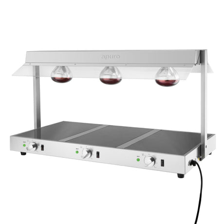 Apuro Food warmer with Gantry - 3 x GN 1/1 HT761-A - Whisk Hospitality - HT761-A
