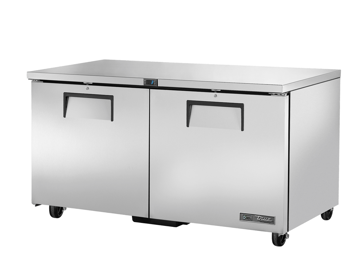 True Refrigeration Undercounter Foodservice Refrigerator, 2 Solid Swing Doors - TUC - 60 - HC - Whisk Hospitality - TUC-60-HC