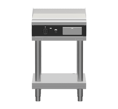 Waldorf Bold Gplb8600G Ls 600Mm Gas Griddle Low Back Version Leg Stand - Whisk Hospitality - GPLB8600G-LS