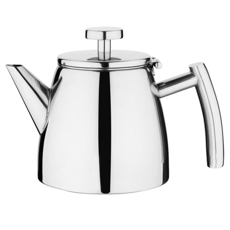 Olympia Conical Insulated Teapot qith Filter St/St - 600ml DP601 - Whisk Hospitality - DP601