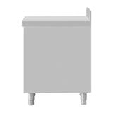 Vogue St/St 4 Drawer Workstation with 100mm Upstand - 900x700x500mm DP276 - Whisk Hospitality - DP276