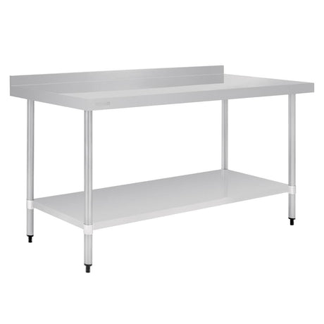 Vogue Table with Upstand St/St - 1800x700x900mm 70 3/4x27 1/2x35 1/2" GJ509 - Whisk Hospitality - GJ509