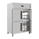 Polar G - Series Gastro Upright Freezer 4 Door Stable - 1200Ltr GH217 - A - Whisk Hospitality - GH217-A