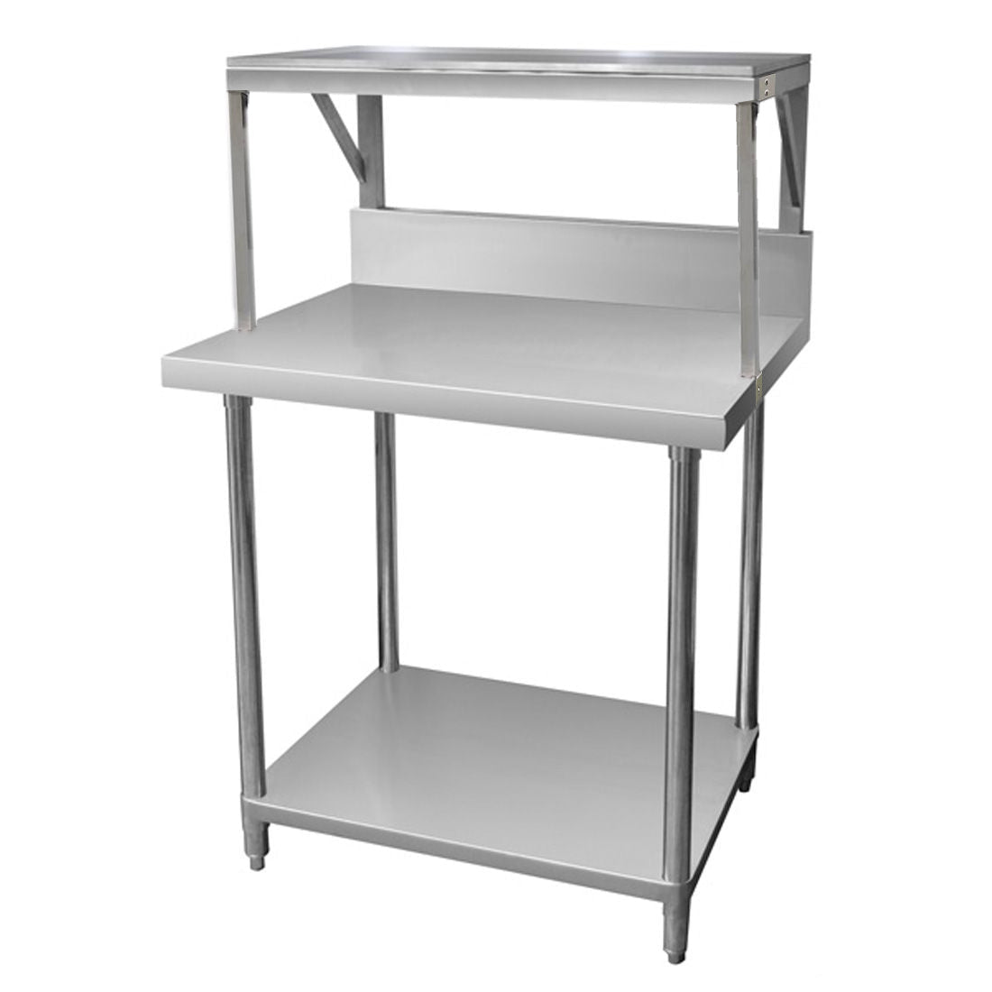 SMB - 7 - 0900 - Heavy Duty Salamander Bench with Shelf Braces - Whisk Hospitality - SMB-7-0900