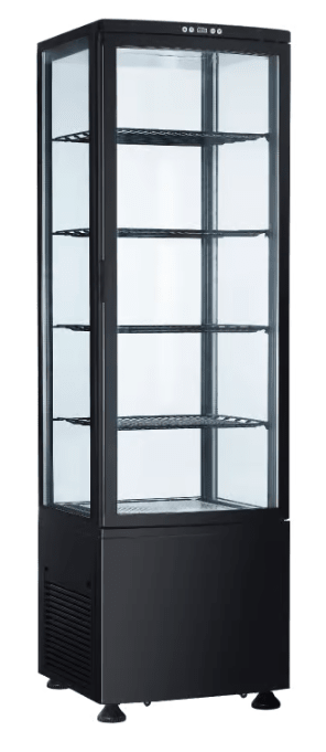 Exquisite 4-Sided Glass Upright Display Fridge - CTD280 - Whisk Hospitality - 