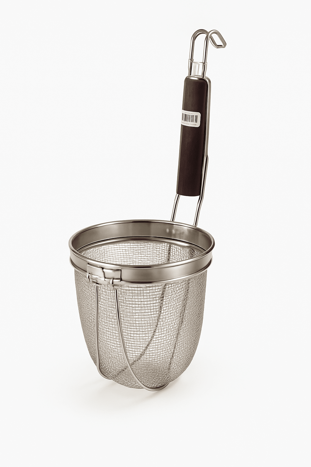 Noodle Basket - Mesh - Heavy Duty - Wooden Handle - Whisk Hospitality - 782