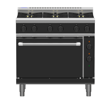 Waldorf Bold Rnb8619Ge 900Mm Gas Range Electric Static Oven - Whisk Hospitality - RNB8619GE