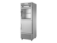 True Refrigeration Upright Foodservice Dual Temperature Cabinet Split Half Glass + Half Solid Swing Doors - T - 23DT - 1 - G - 1 - HC - FGD01 - Whisk Hospitality - T-23DT-1-G-1-HC-FGD01