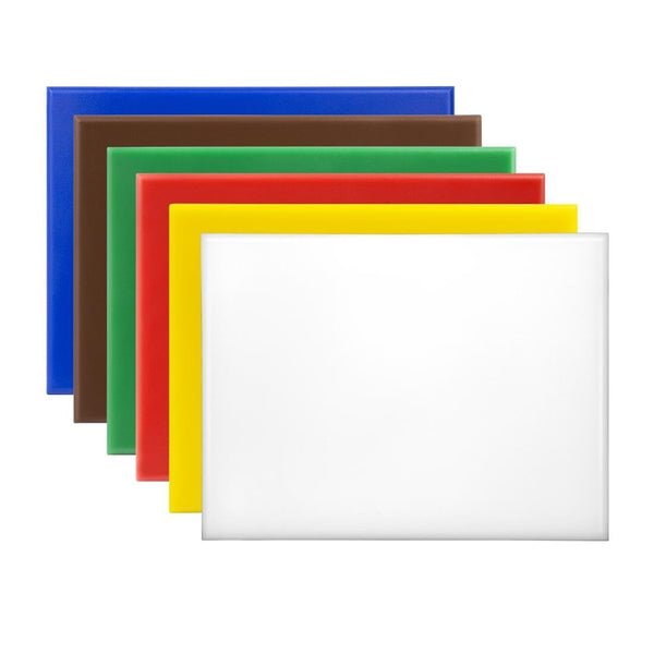 Hygiplas High Density Small Set of 6 Chopping Boards - 300x225xx12mm HC869 - Whisk Hospitality - HC869