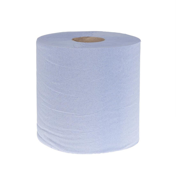 Jantex Centre Feed Roll Blue 1ply - 300m x 175mm (Pack 6) GD833 - Whisk Hospitality - GD833