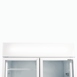 Bromic Upright Display Fridge - 885L - 2 Doors - Flat Glass - White - Whisk Hospitality - GM0900LWECO