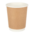 Fiesta Recyclable Hot Cup Double Wall Kraft 225ml (Sleeve 25) GP436 - Whisk Hospitality - GP436