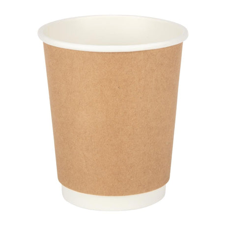 Fiesta Recyclable Hot Cup Double Wall Kraft 225ml (Sleeve 25) GP436 - Whisk Hospitality - GP436
