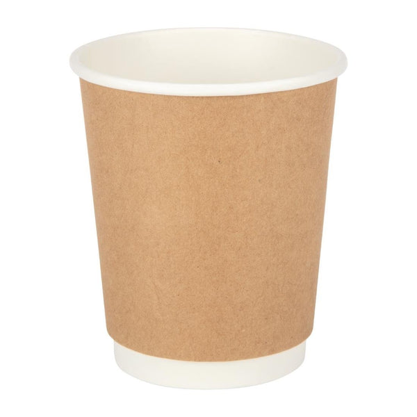 Fiesta Recyclable Hot Cup Double Wall Kraft 225ml (Sleeve 25) GP436 - Whisk Hospitality - GP436