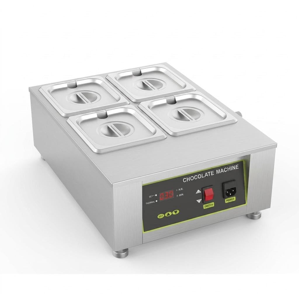Electric Chocolate Tempering Machine - 4 Grids- 485*360*180mm - Whisk Hospitality - 623553