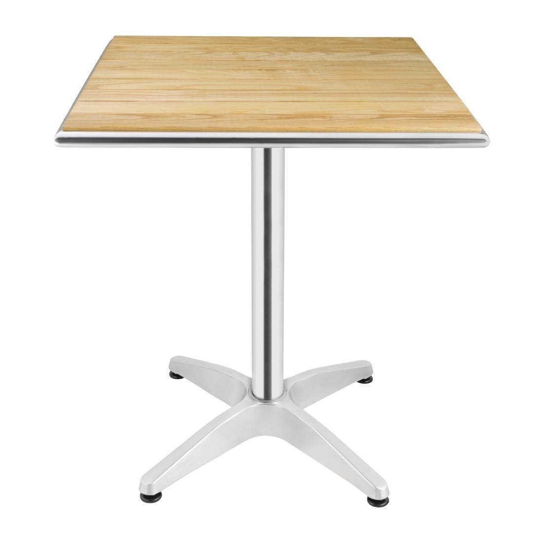 Bolero 60cm Square Ash Table with Aluminium Rim & Pre - treated top 3kg base U430 - Whisk Hospitality - U430