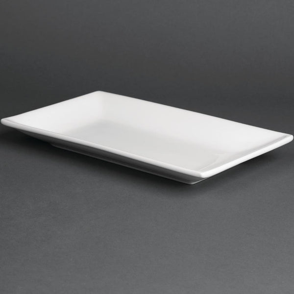 Olympia Serving Rectangular Platter - 25x15cm 10x6" (Box 4) CC894 - Whisk Hospitality - CC894