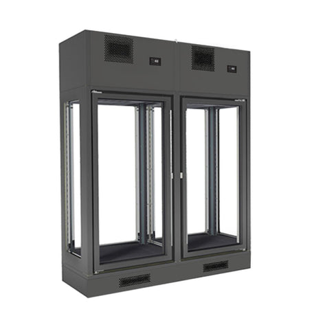 Fagor Dual Zone 2 Doors Black Central Wine Cellar FWC - 2302 - 2CB - Whisk Hospitality - FWC-2302-2CB