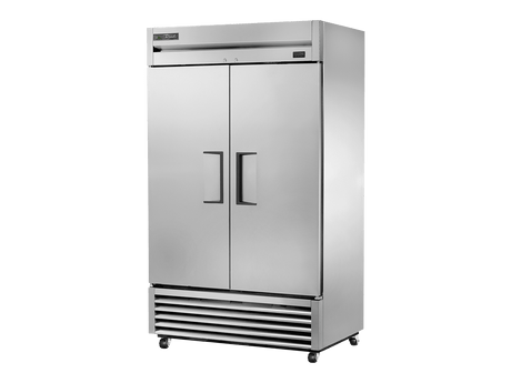 True Refrigeration Upright Foodservice Freezer 2 Full Solid Swing Doors - T - 43F - HC - Whisk Hospitality - T-43F-HC