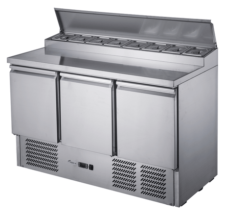 FED - X Three Door Salad Prep Fridge - XGNS1300D - Whisk Hospitality - XGNS1300D