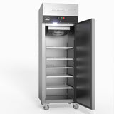 AG 429 Litre Upright Single Stainless Steel Door Freezer GNX400BT - Whisk Hospitality - GNX400BT