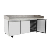 Atosa 3 DOOR PIZZA TABLE FRIDGE 2010 MM EPF3485 - Whisk Hospitality - EPF3485