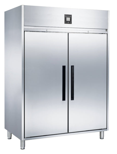 Glacian Stainless Steel Upright 2 Door Fridge GUC1140 - Whisk Hospitality - GUC1140