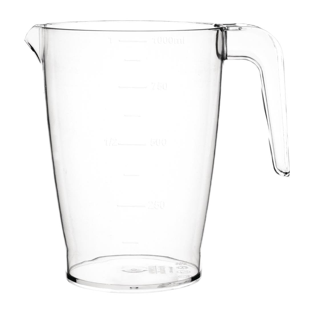 Olympia Kristallon PC Stacking Jug - 1Ltr 33.8fl oz FB890 - Whisk Hospitality - FB890