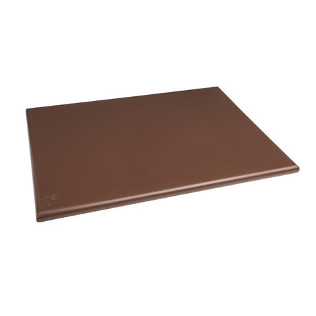 Hygiplas Extra Thick High Density Chopping Board Brown - 600x450x25mm J041 - Whisk Hospitality - J041