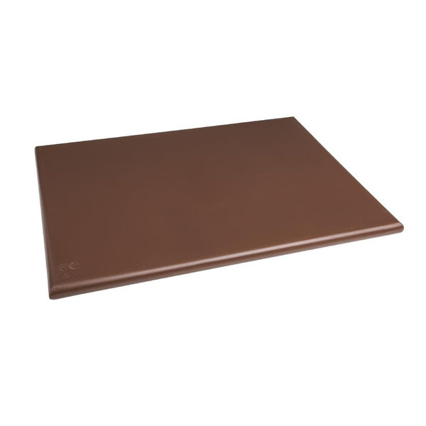 Hygiplas Extra Thick High Density Chopping Board Brown - 600x450x25mm J041 - Whisk Hospitality - J041