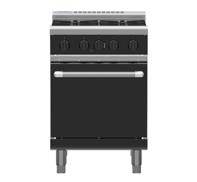 Waldorf Bold Rnlb8410G 600Mm Gas Range Static Oven Low Back Version - Whisk Hospitality - RNLB8410G