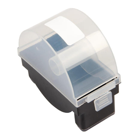 Hygiplas 2'' Label Dispenser - Black/Clear Lid GH349 - Whisk Hospitality - GH349