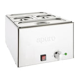 Apuro Bain Marie with Pans FT691 - A - Whisk Hospitality - FT691-A