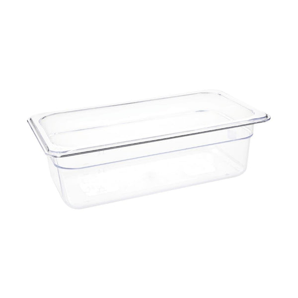 Vogue Clear Polycarbonate - GN 1/3 100mm U233 - Whisk Hospitality - U233