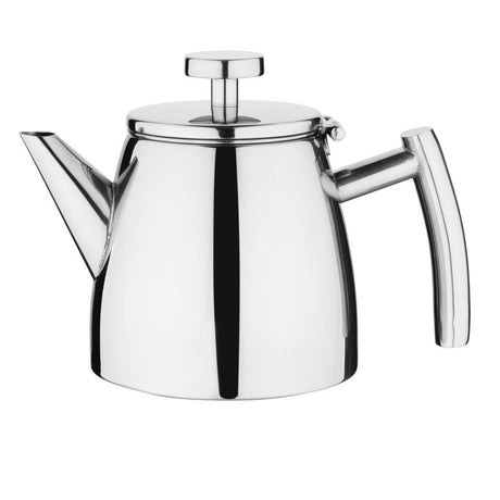 Olympia Conical Insulated Teapot with Filter St/St - 350ml DP600 - Whisk Hospitality - DP600