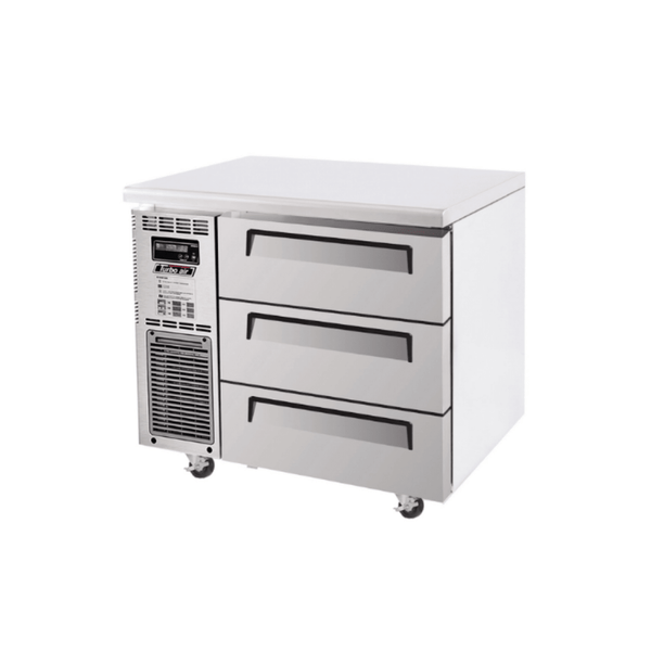 Turbo Air 3 Drawer Undercounter Fridge 900mm KUR9-3D-3-N - Whisk Hospitality - KUR9-3D-3-N