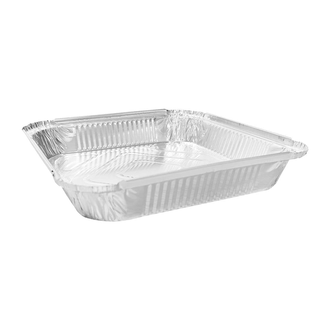 Fiesta Recyclable Shallow Foil Container - 245x245x42mm (Pack 200) DZ893 - Whisk Hospitality - DZ893