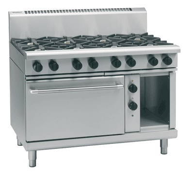 Waldorf 800 Series Rnl8816Ge 1200Mm Gas Range Electric Static Oven Low Back Version - Whisk Hospitality - RNL8816GE