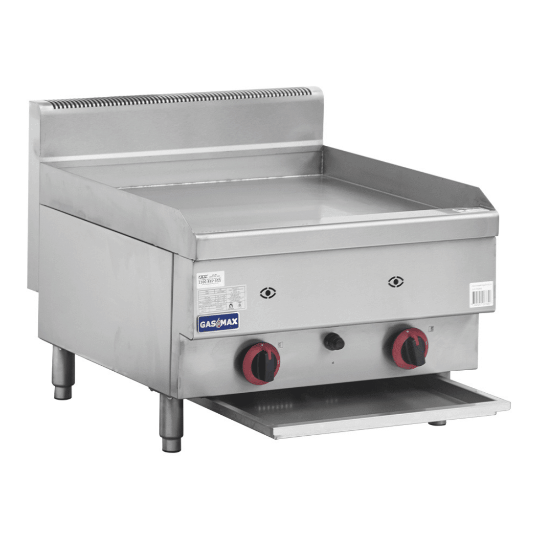 GASMAX Benchtop 2 Bunner Griddle 600mm - JUS - TRG60E - Whisk Hospitality - JUS-TRG60E