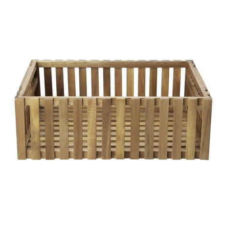 Olympia Acacia Storage Box - 356x255x120mm DP882 - Whisk Hospitality - DP882