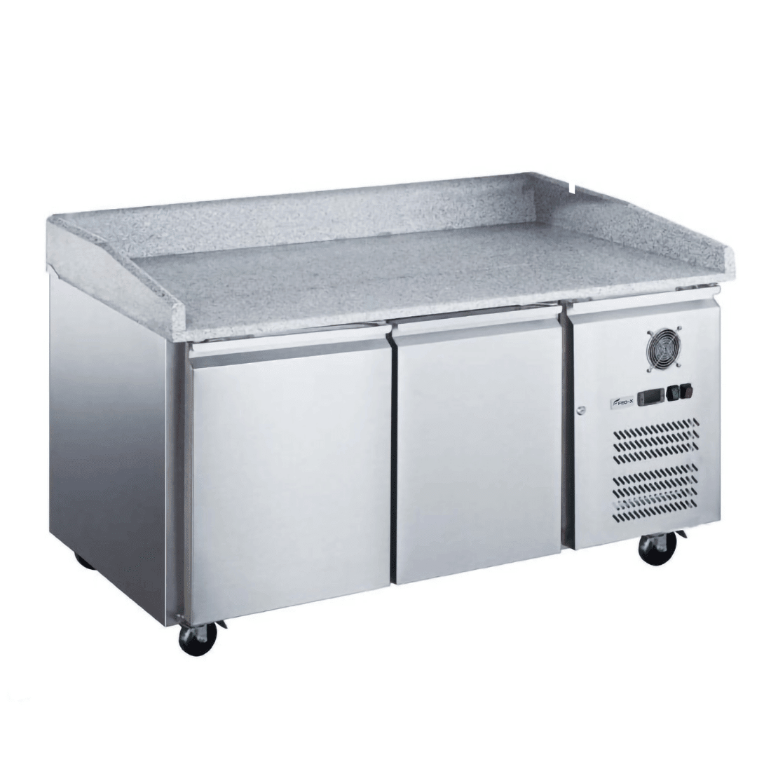 FED - X Two Door Standard Saladette On Castors - XPZ2600TN - Whisk Hospitality - XPZ2600TN
